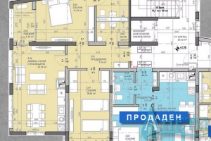 Продава Тристаен апартамент кв.Сухата река, София