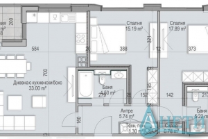Продава Тристаен апартамент кв.Кръстова вада, София