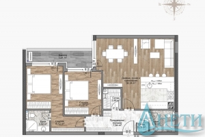 Продажа Трехкомнатная квартира Mladost, София